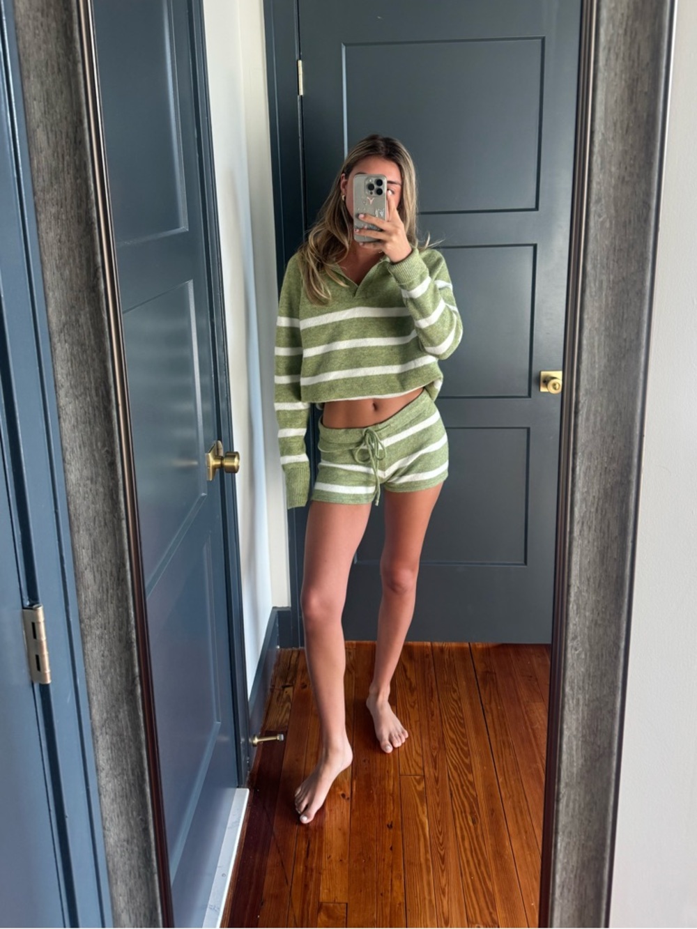 Matching knit Stripe Set